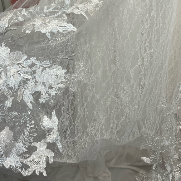 NWOT Lulu’s Bridal Everlasting Affection Lace Backless Mermaid Wedding Dress - Picture 9 of 16